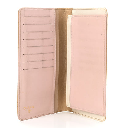 Chanel Metallic Calfskin Diamond Stitched Yen Wallet Gold 4 of 12