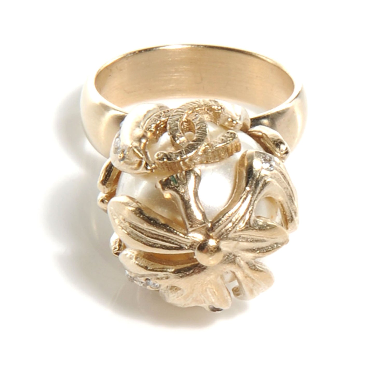 Pearl CC Ring Gold 6.5
