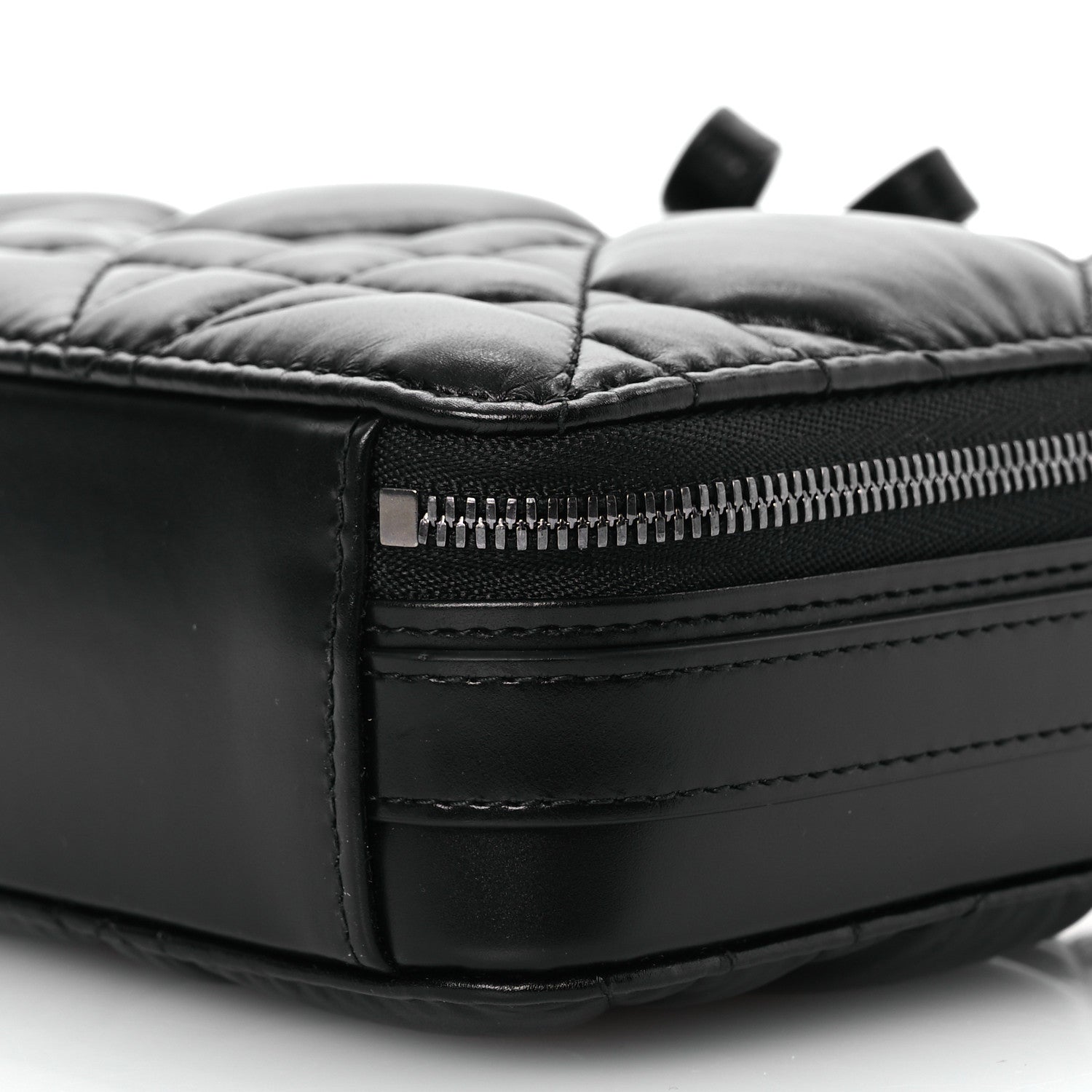 Christian Dior Calfskin Macrocannage Caro Box Bag Black 11 of 13