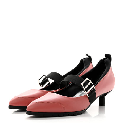 Hermes Nappa Elastic Mary Jane Pumps 37.5 3 of 9