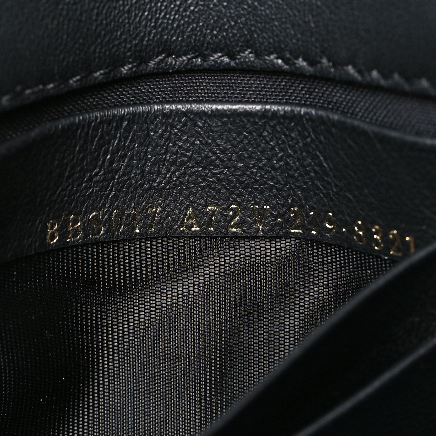 Fendi Nappa FF 1974 Embossed Mini Baguette Black 7 of 10