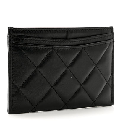 Chanel Lambskin Quilted Card Holder Black 3 of 8