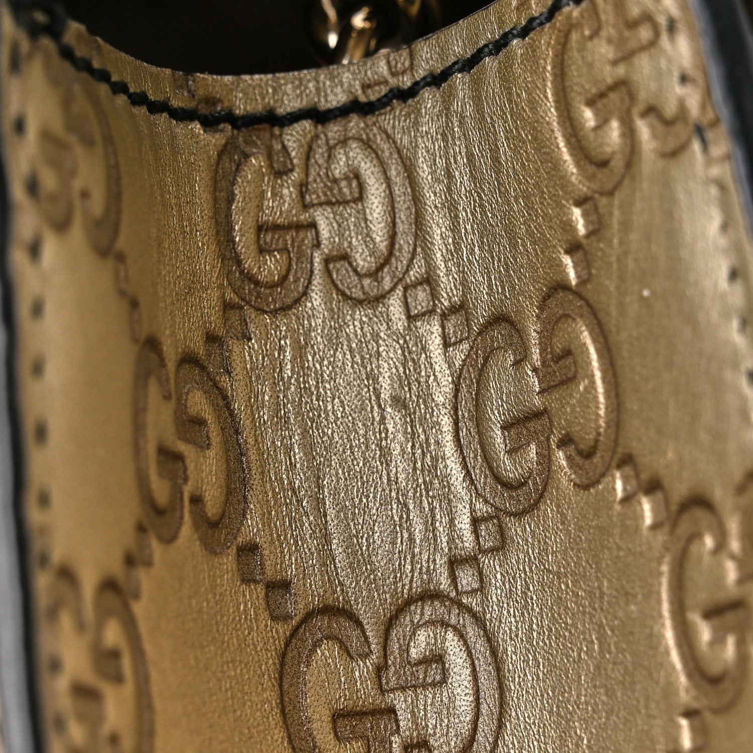 Gucci Guccissima Mini Emily Shoulder Bag Gold 12 of 12