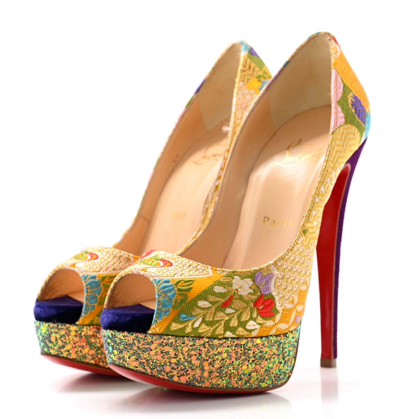 Tissu Glitter Dragon Lady Peep 150 Pumps 38 Pollen