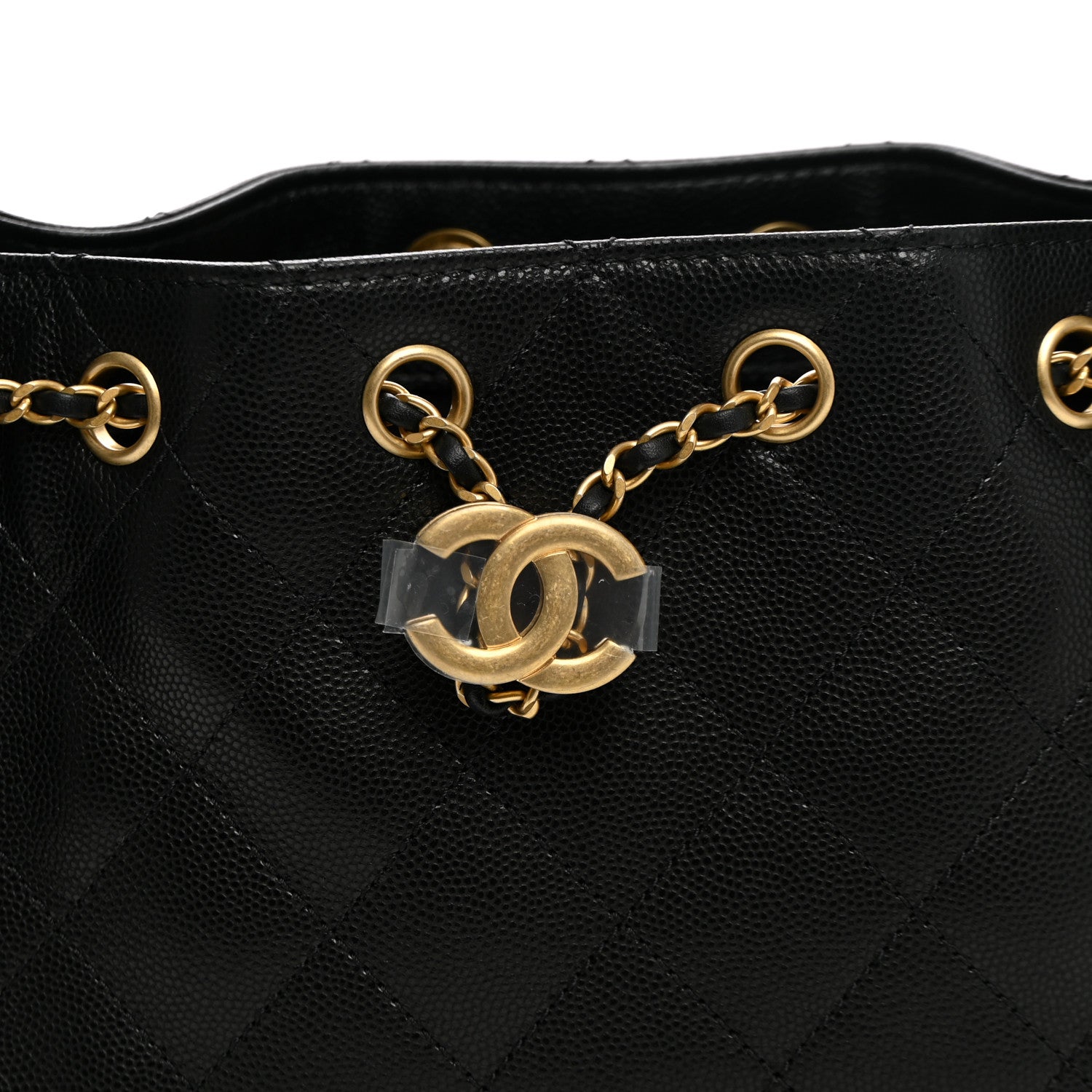 Chanel Caviar Quilted Mini Chanel 25 Handbag Black 8 of 10