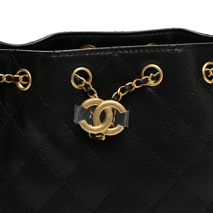 Chanel Caviar Quilted Mini Chanel 25 Handbag Black 8 of 10