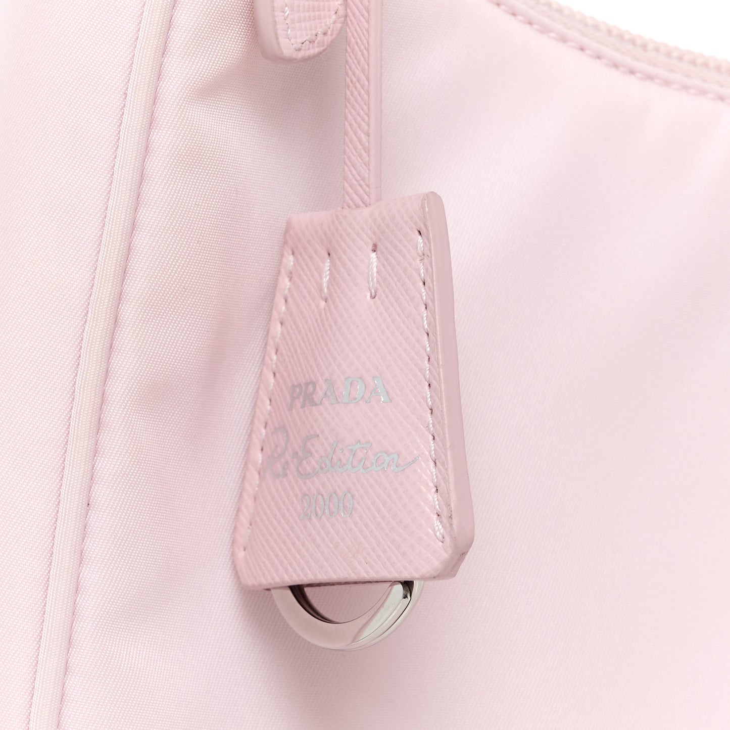 Tessuto Nylon Saffiano Re-Edition 2000 Bag Alabastro