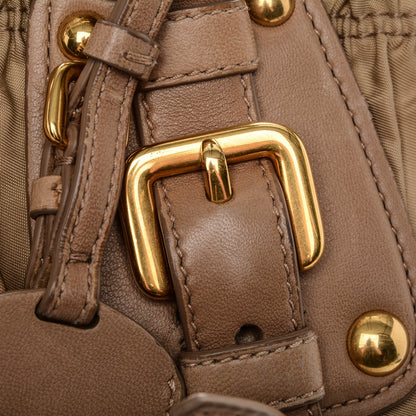 Prada Tessuto Nylon Gaufre Tote Cammello 9 of 11
