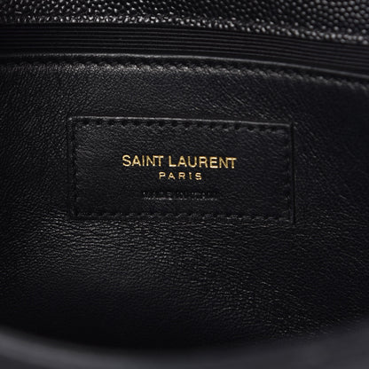 Saint Laurent Grain De Poudre Small Monogram Kate Satchel Black 6 of 8