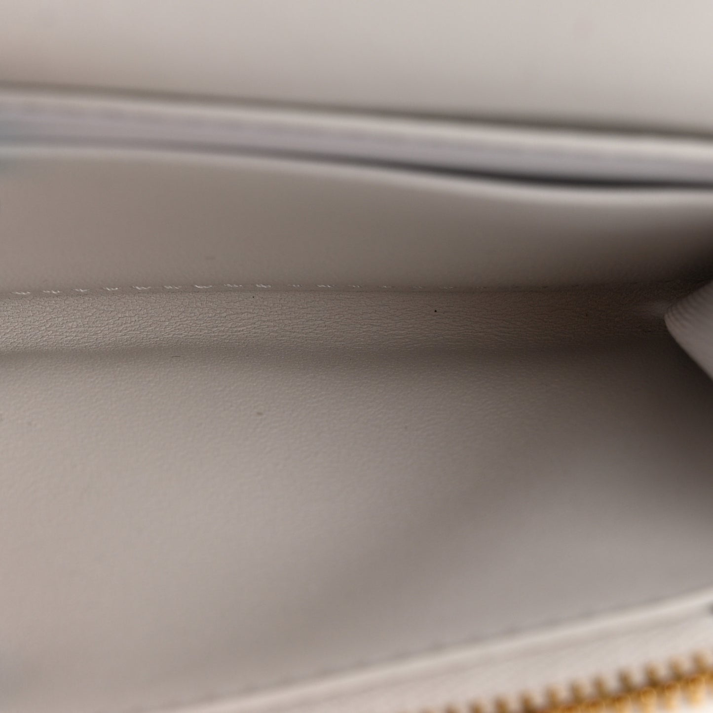 Calfskin Zodiac Print Caro Medium Wallet White Multicolor