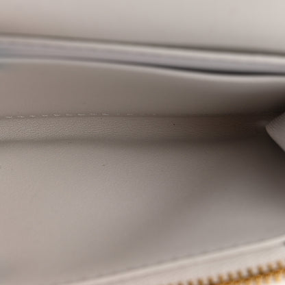 Christian Dior Calfskin Zodiac Print Caro Medium Wallet White Multicolor 5 of 7