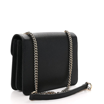 Gucci Dollar Calfskin Small Interlocking G Shoulder Bag Black 3 of 12