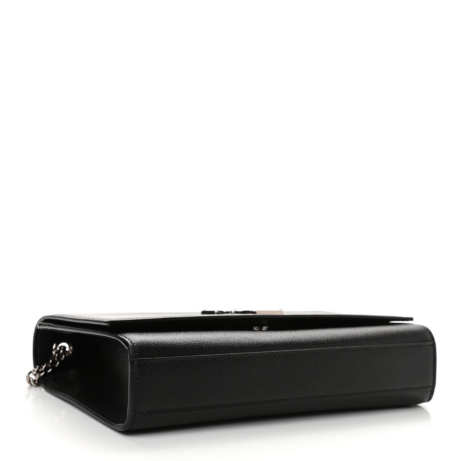 Saint Laurent Grain De Poudre Medium Classic Monogram Kate Satchel Black 4 of 11
