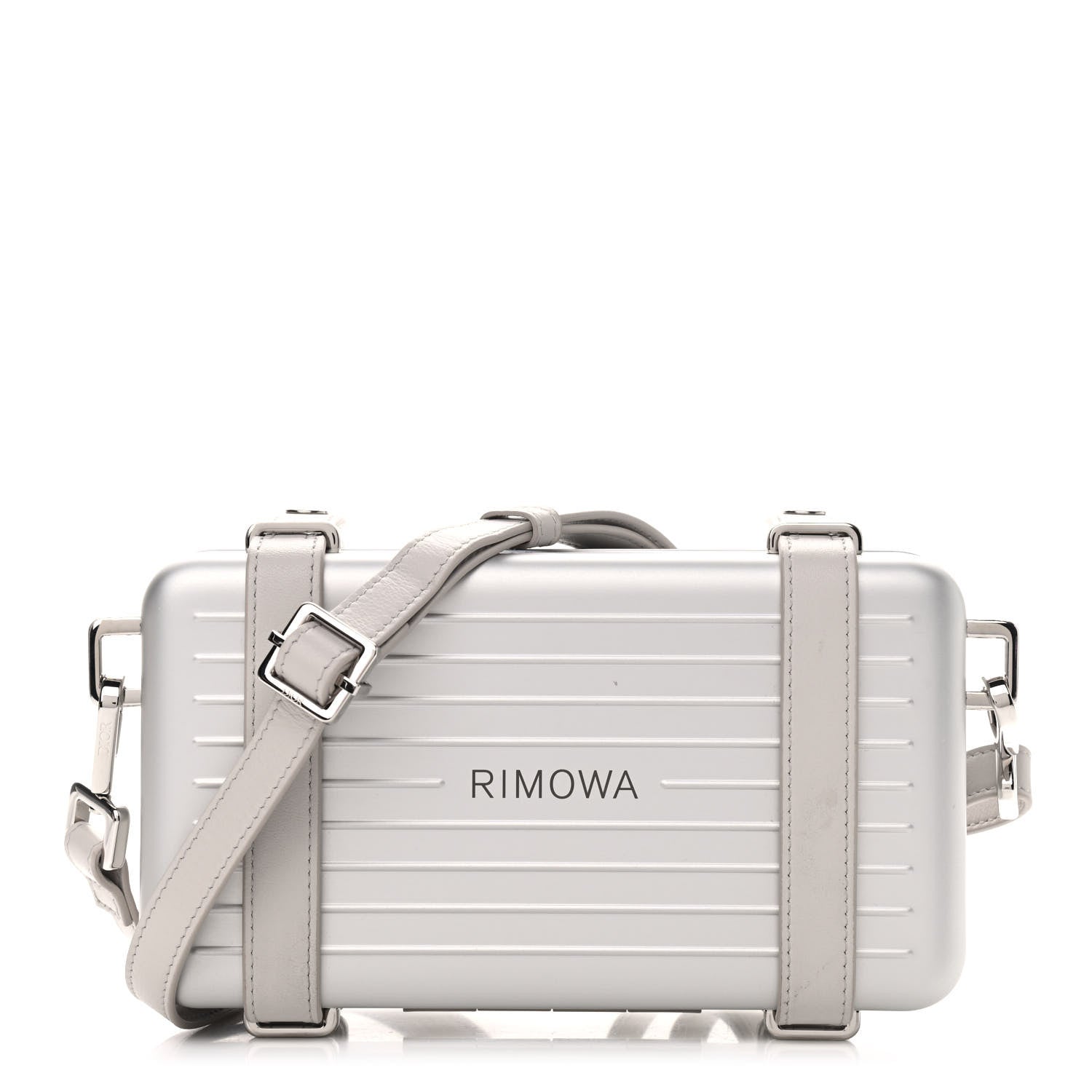 Christian Dior X RIMOWA Aluminum Personal Clutch On Strap Silver 1 of 10
