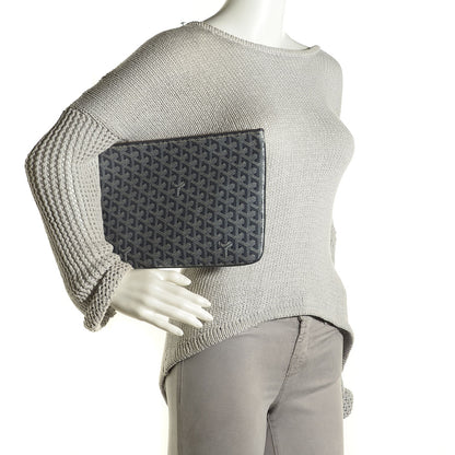 Goyard Goyardine Senat Pochette MM Grey 2 of 8