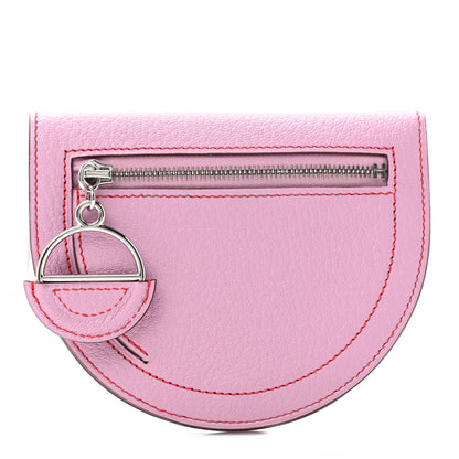 Hermes Chevre Mysore In-The-Loop Compact Wallet Mauve Sylvestre Rouge De Coeur 1 of 8