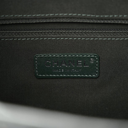 Chanel Tweed Calfskin Quilted Medium Gabrielle Hobo Dark Green 6 of 10