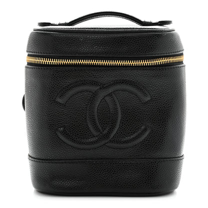 Chanel Caviar Vanity Cosmetic Case Black 1 of 8