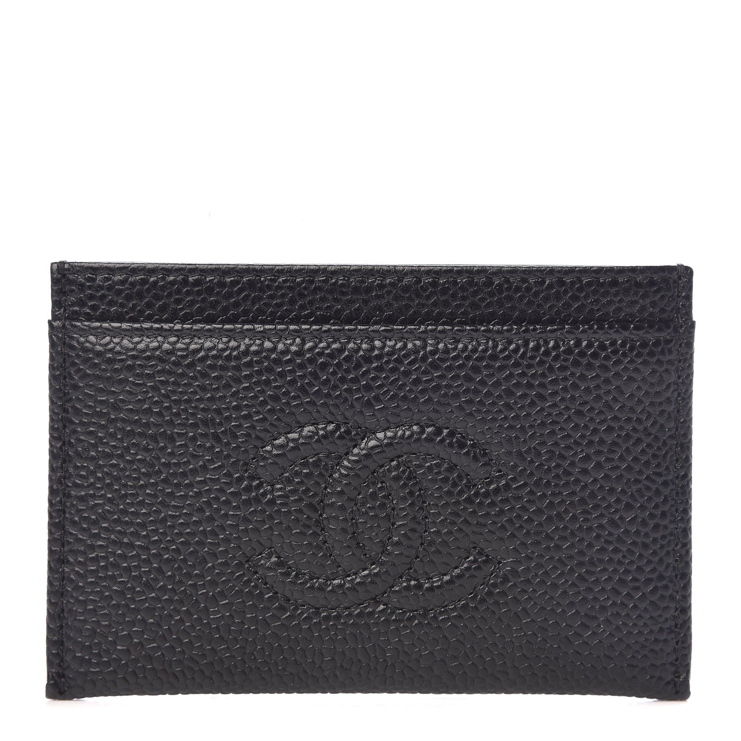 Chanel Caviar Timeless CC Card Holder Black 1 of 9
