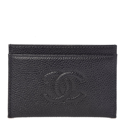Chanel Caviar Timeless CC Card Holder Black 1 of 9