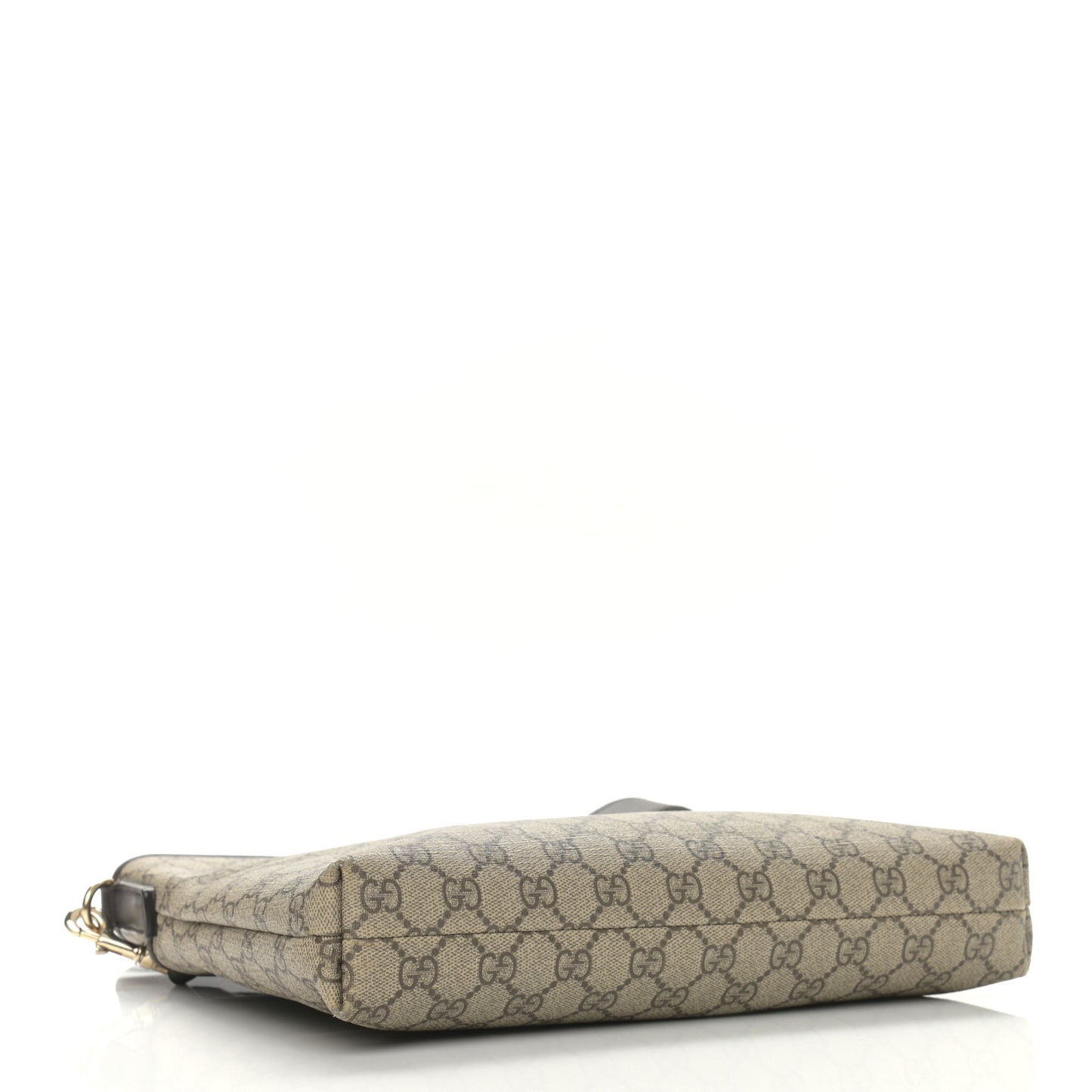 GG Plus Monogram Medium Flat Messenger Bag Dark Brown