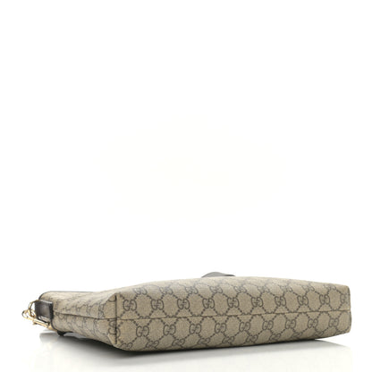Gucci GG Plus Monogram Medium Flat Messenger Bag Dark Brown 3 of 9