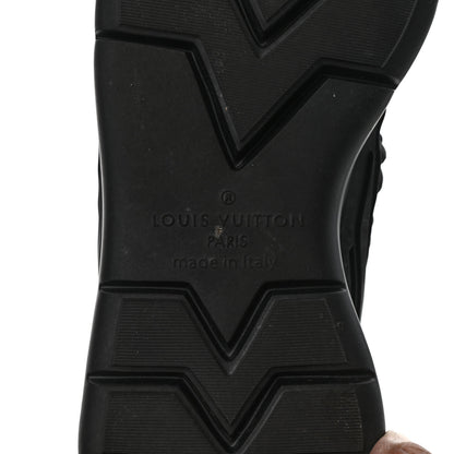 Louis Vuitton Neoprene Mesh Rubber Monogram Camo Fastlane Low Sneakers 5 Black 7 of 8