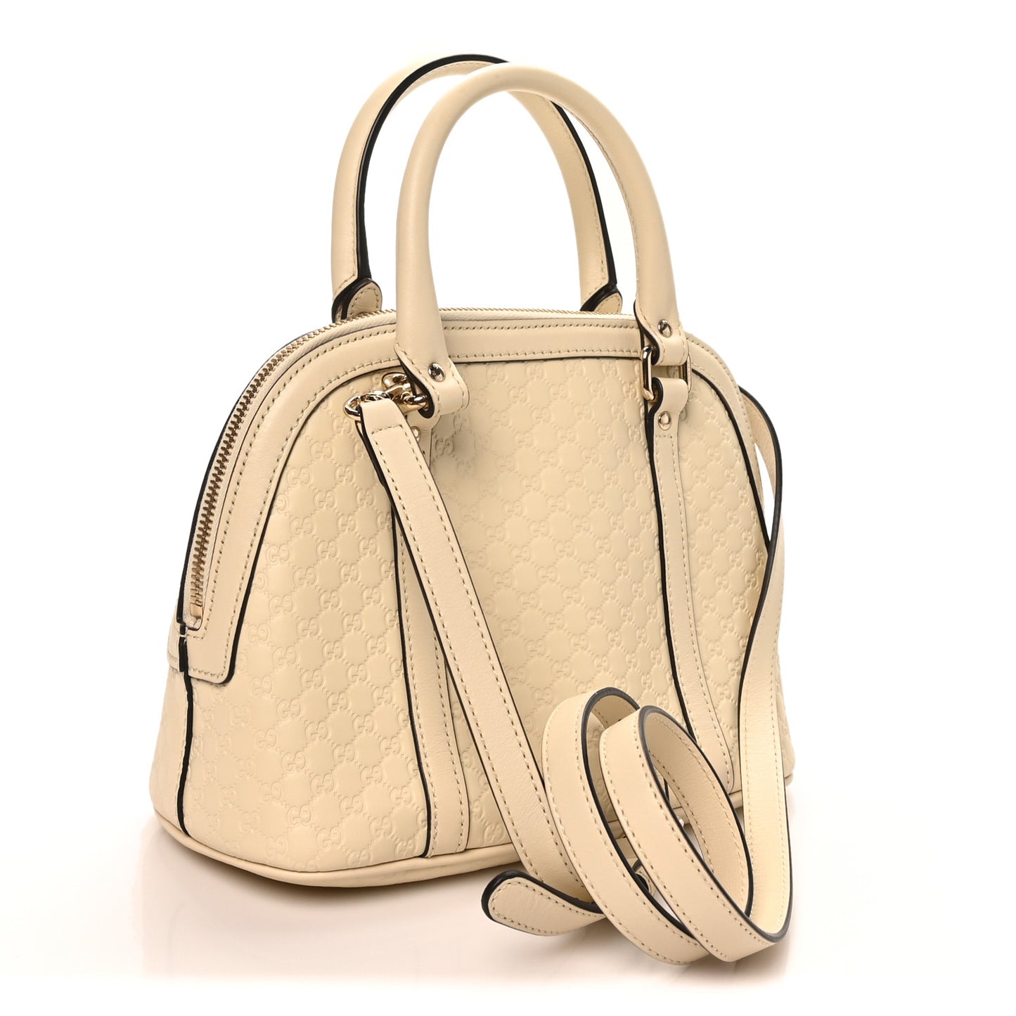 Soft Microguccissima Mini Dome Bag Ivoire