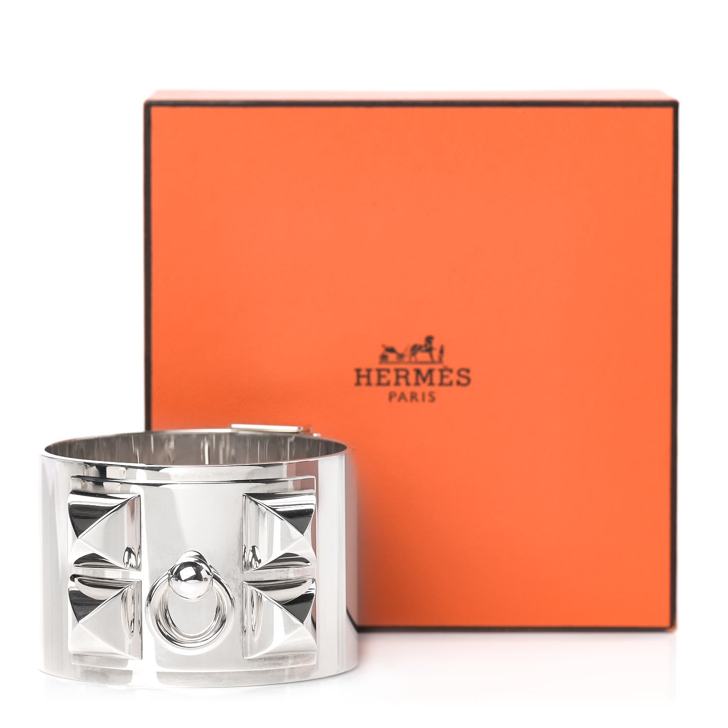 Hermes Sterling Silver Collier De Chien Bracelet ST 6 of 6
