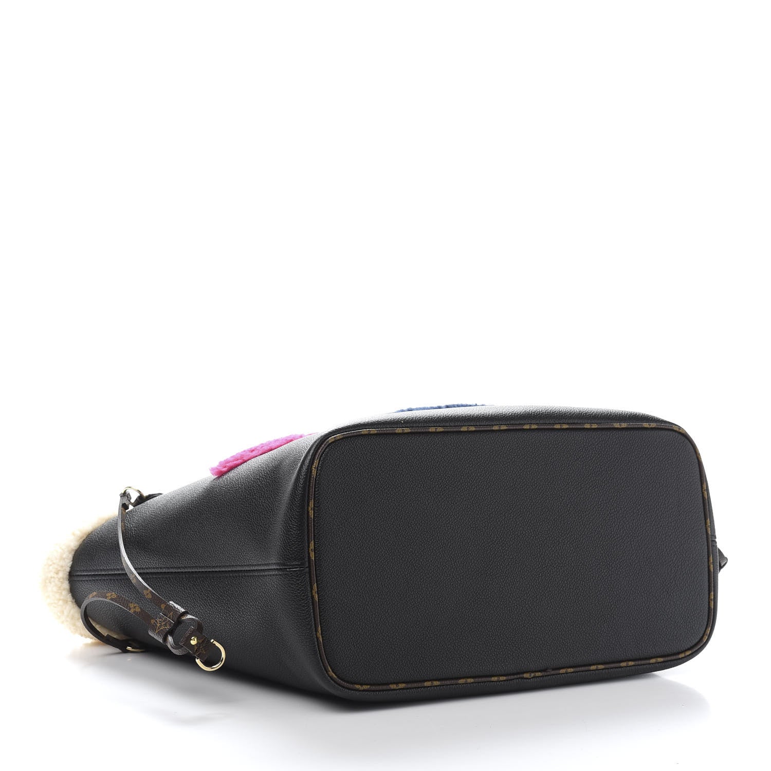 Louis Vuitton Calfskin Monogram Teddy Neverfull MM Black 5 of 13