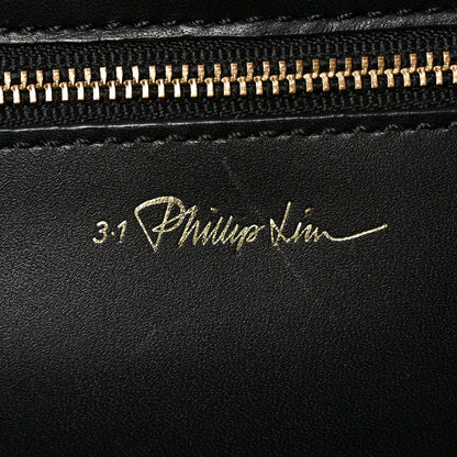 3.1 Phillip Lim Smooth Calfskin Medium Pashli Satchel Berry Black 6 of 9