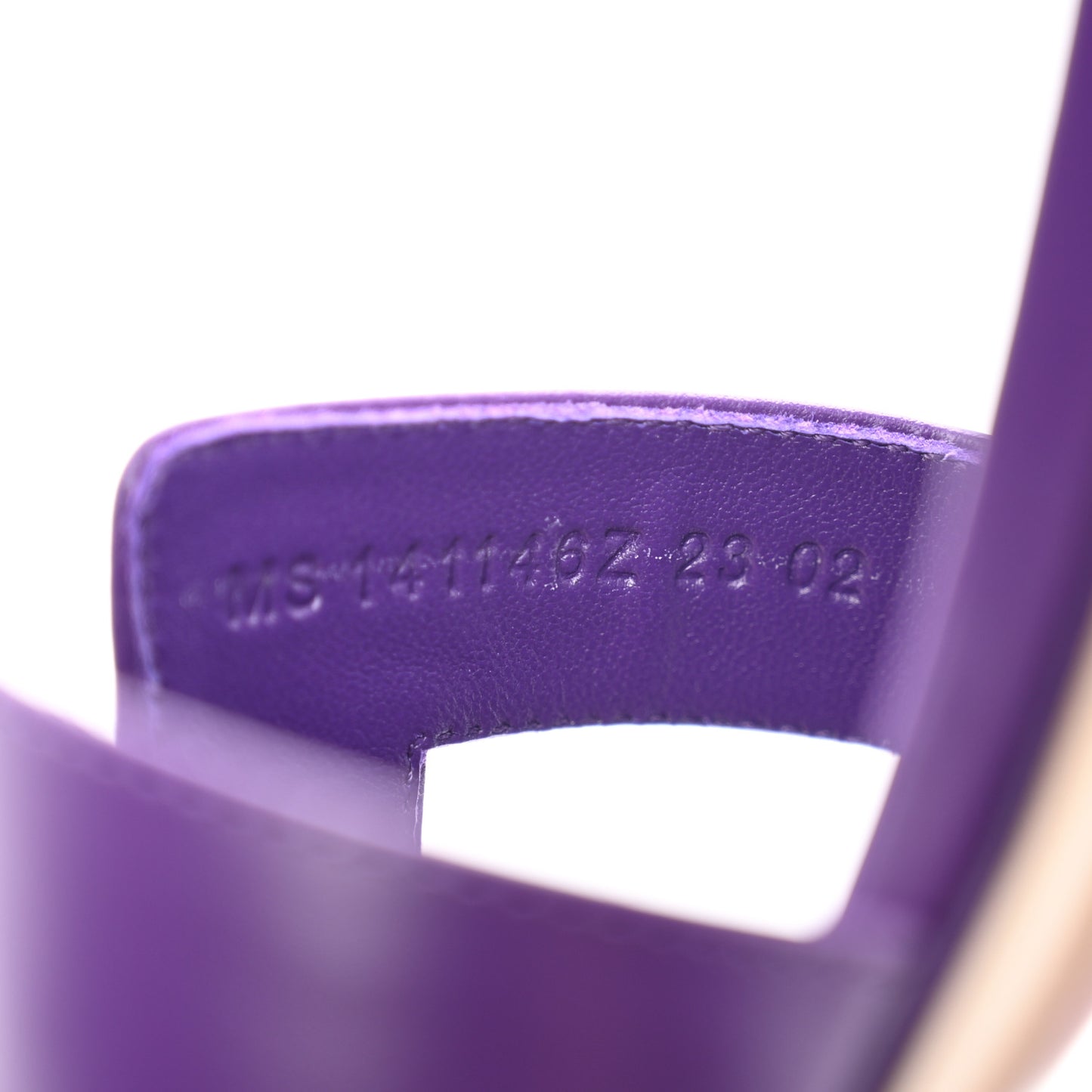 Calfskin Oasis Sandals 37 Violet Majorette