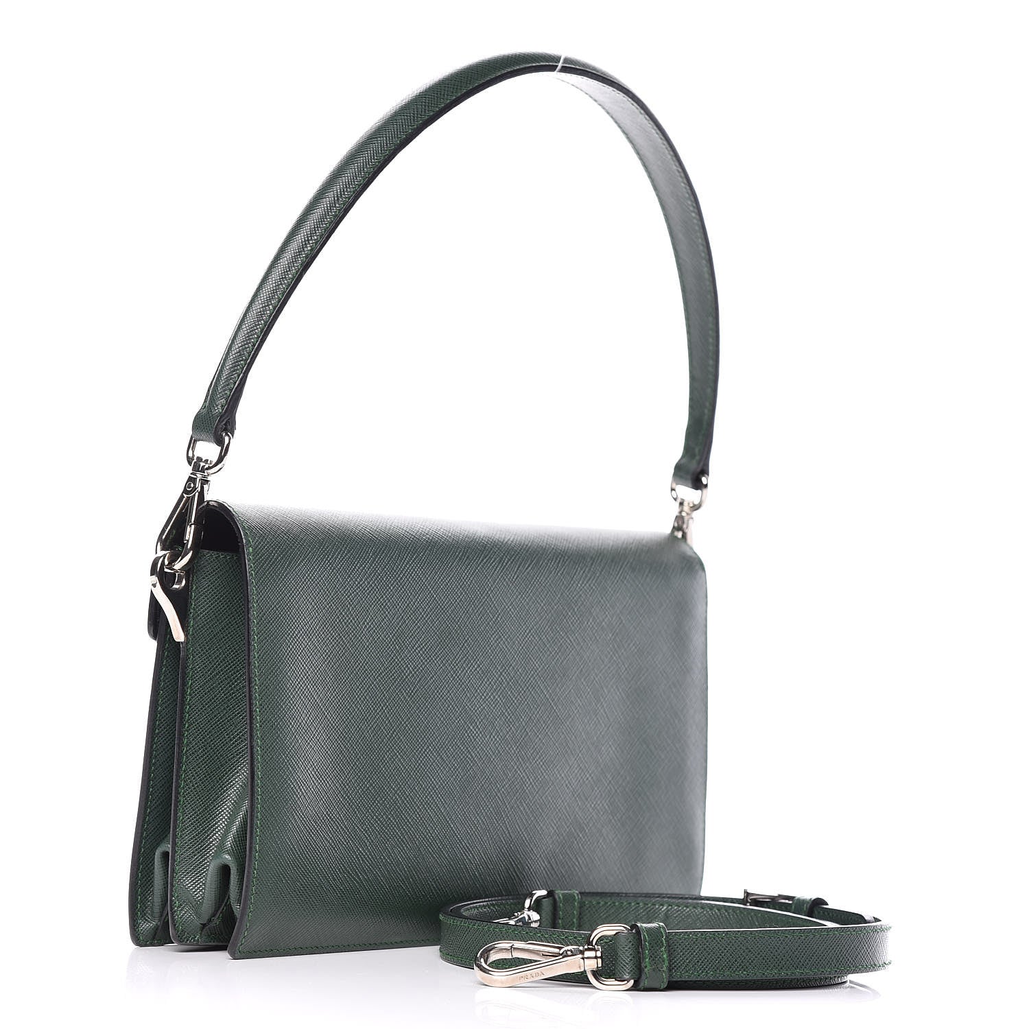 Prada Saffiano Lux Sound Shoulder Bag Lauro 4 of 11