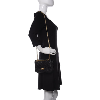 Chanel Aged Calfskin Quilted 2.55 Reissue Mini Flap Black 2 of 11