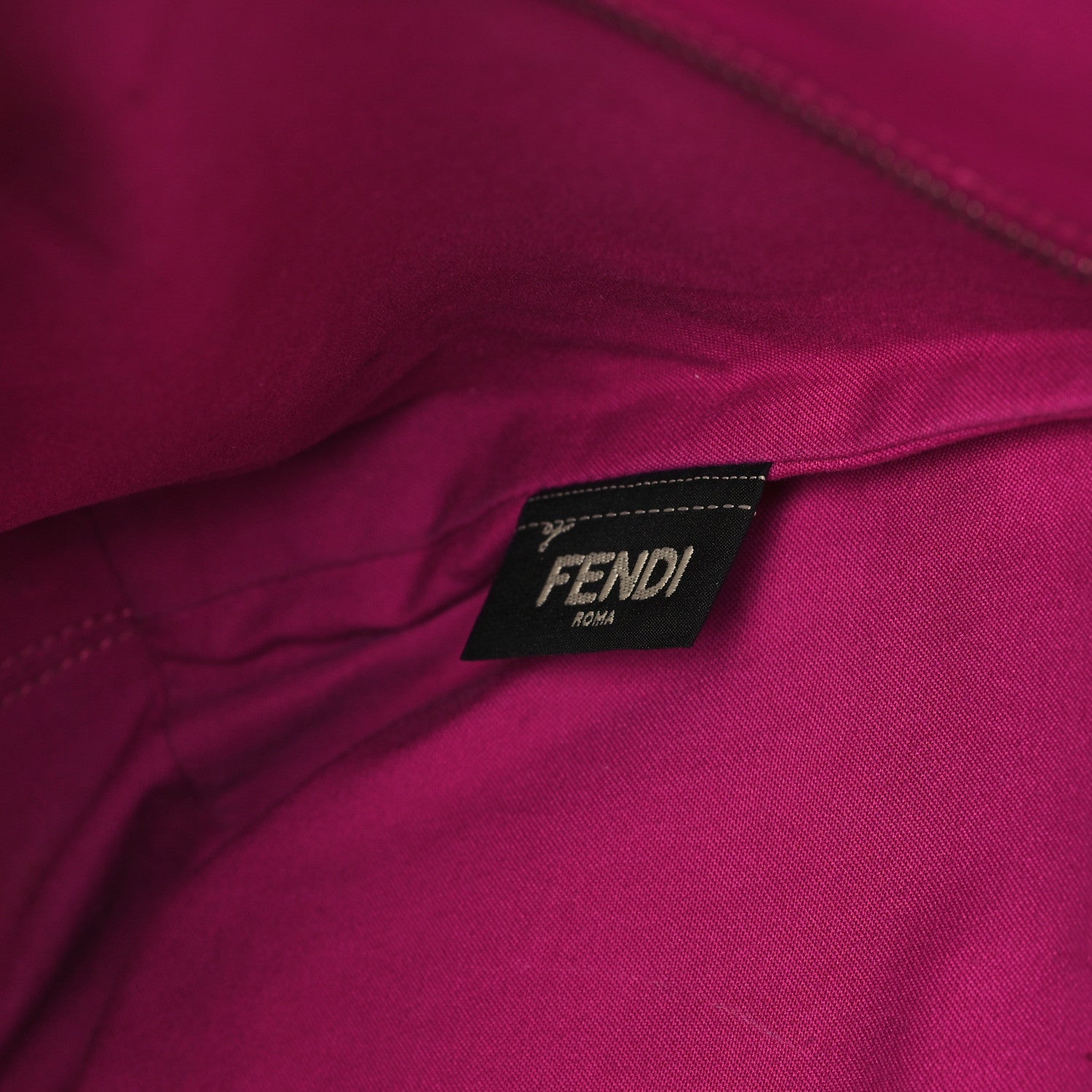 Fendi Vitello Elite Cuoio Monster Buggies Medium Roll Tote Carbone Black Multicolor Magenta 6 of 11
