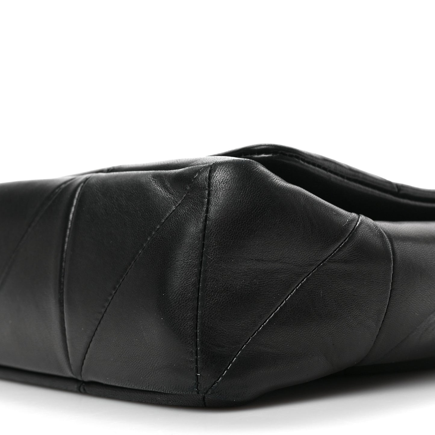 Lambskin Patchwork Monogram Large Jamie Black