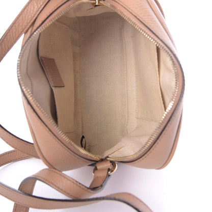 Gucci Pebbled Calfskin Small Soho Disco Bag Camelia 5 of 12