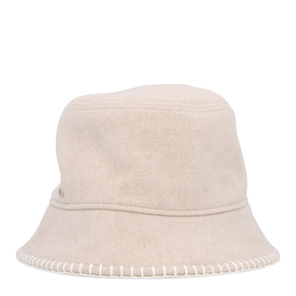 Hermes Wool Cashmere Harper H Point Avalon Bucket Hat 59 Corde Ecru 4 of 10