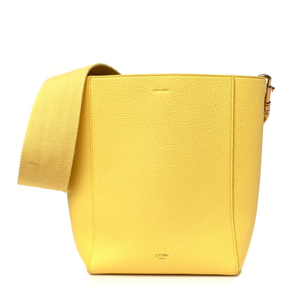 Celine Soft Grained Calfskin Small Sangle Bucket Bag Citron 1 of 11