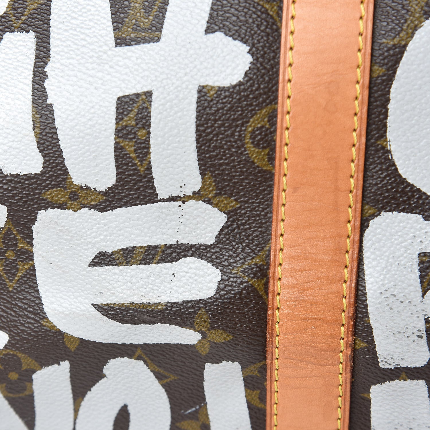 Louis Vuitton Graffiti Keepall 50 Silver 28 of 28