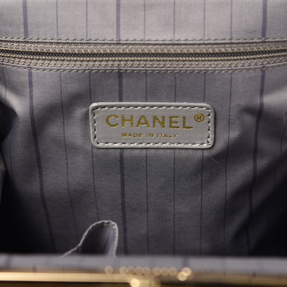 Chanel Glazed Calfskin Quilted Mademoiselle Large Frame Bag Black 6 of 10