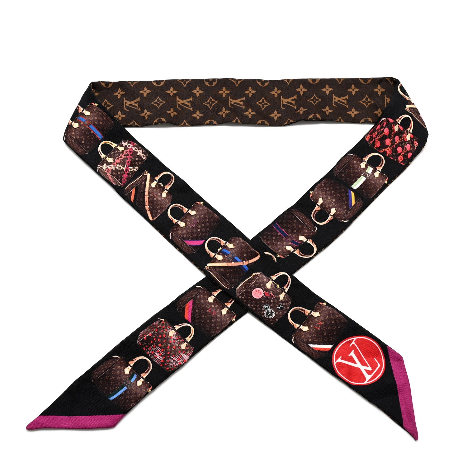 Louis Vuitton Silk Monogram Tribute to Speedy BB Bandeau 1 of 3