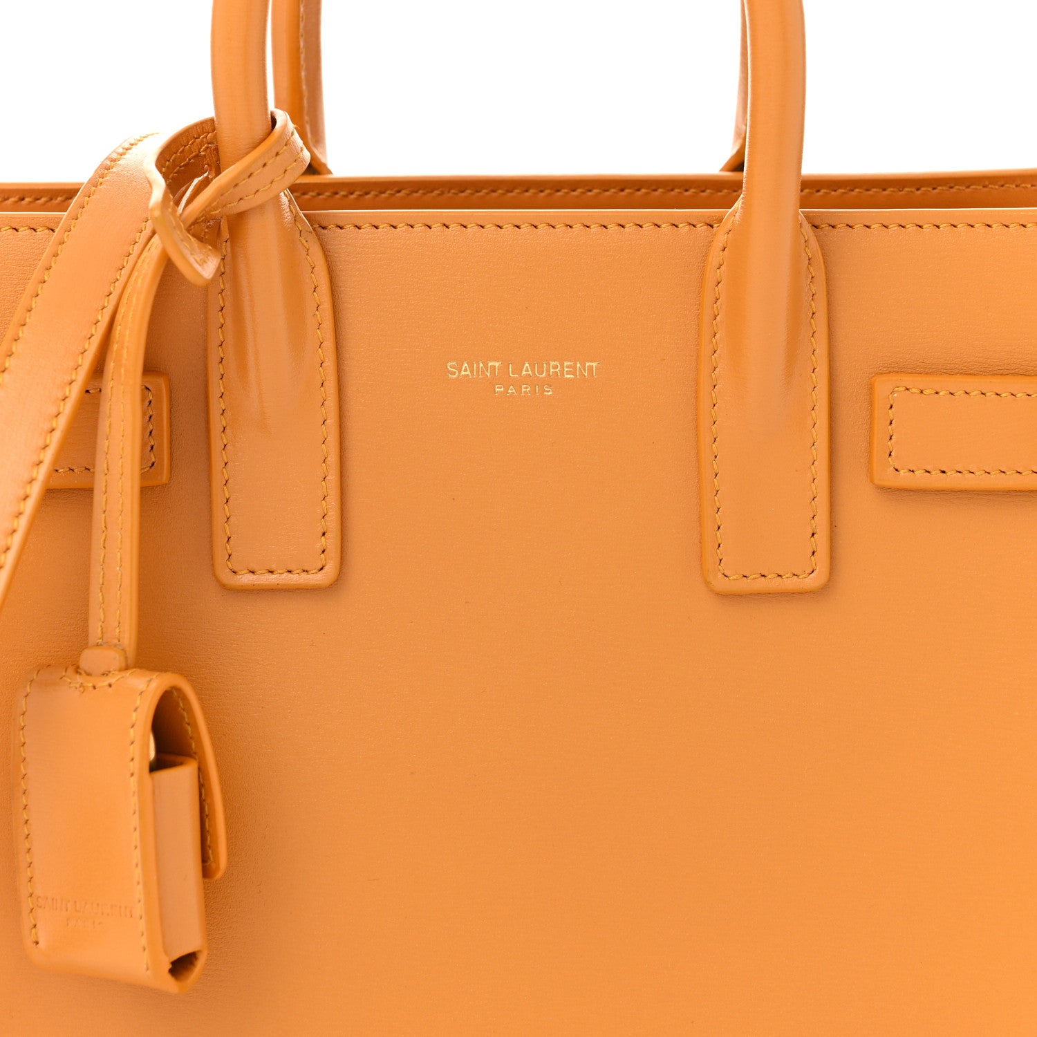 Saint Laurent Calfskin Nano Sac De Jour Mustard 8 of 11