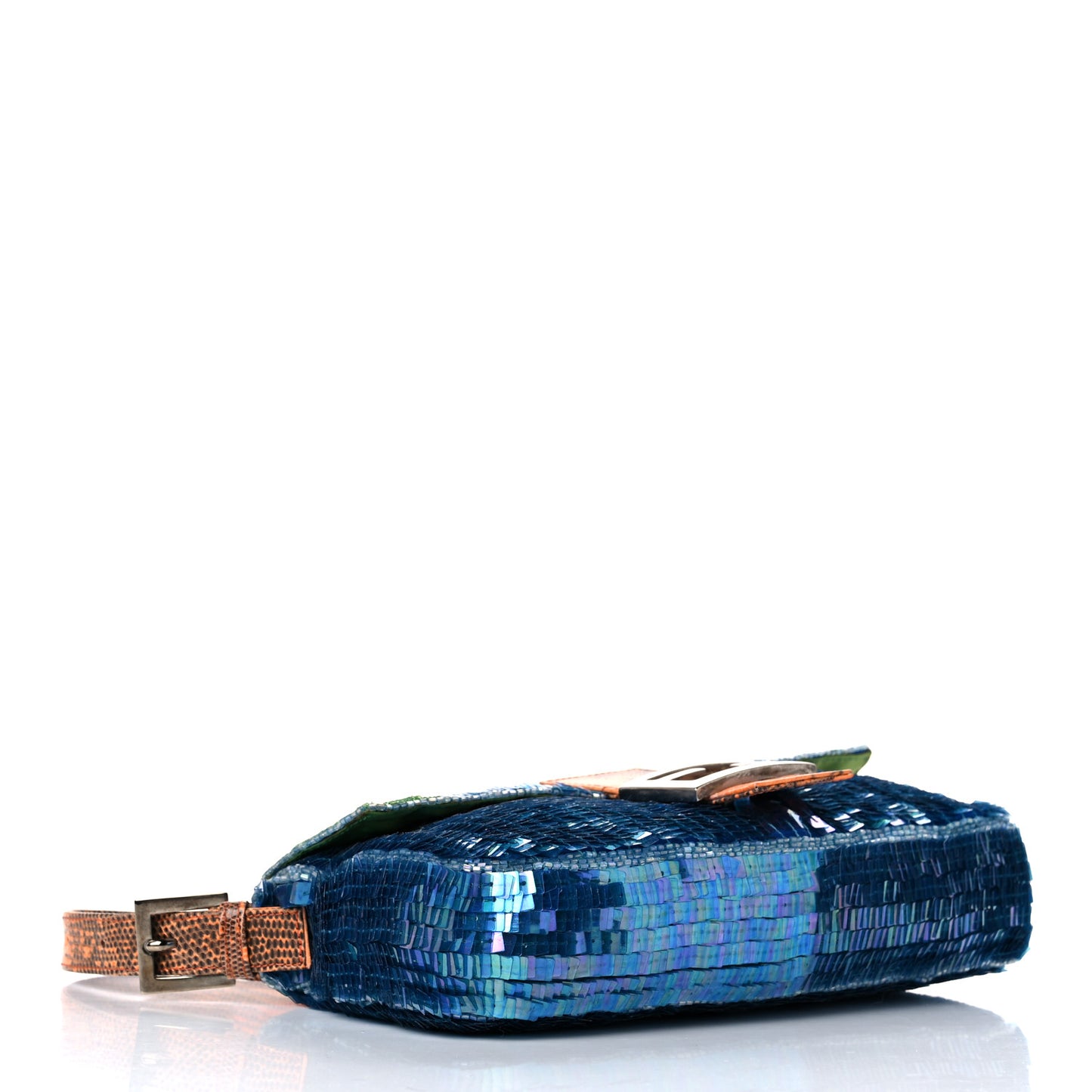 Lizard Beaded Sequin Baguette Multicolor