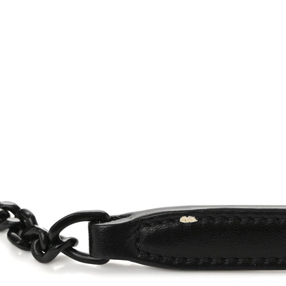 Saint Laurent Lambskin Quilted Toy Loulou Puffer Monogram Monochrome Chain Satchel Black 12 of 12