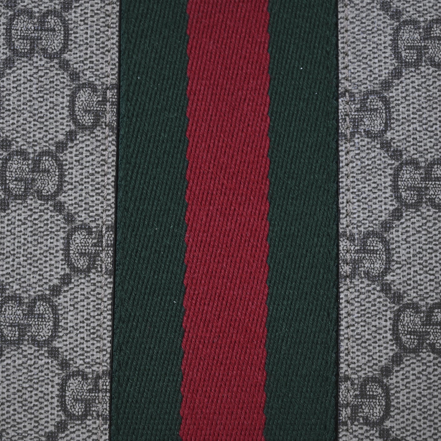 GG Supreme Monogram Textured Dollar Calfskin Web Small Ophidia Dome Shoulder Bag Beige Ebony New Acero