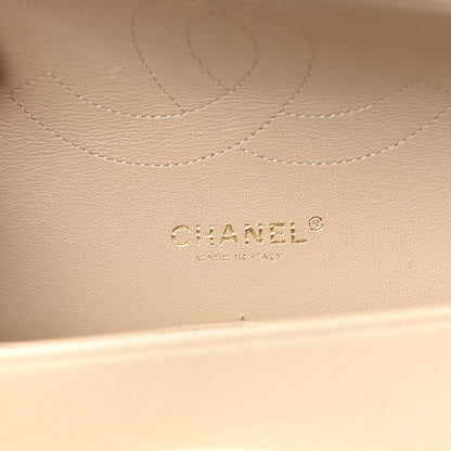 Chanel Lambskin Quilted Jumbo Double Flap Beige Clair 6 of 10