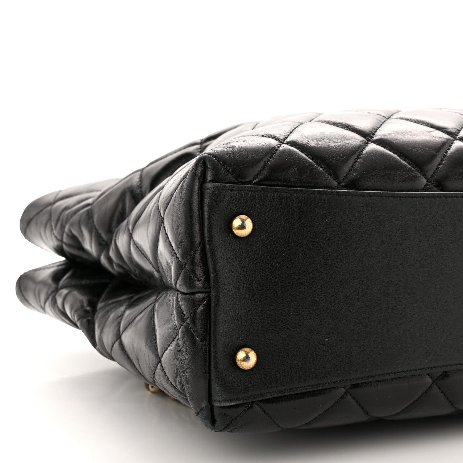 Chanel leather shoulder bag black 10 of 14