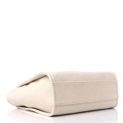 Chanel Mixed Fibers Small Deauville Tote White 5 of 10