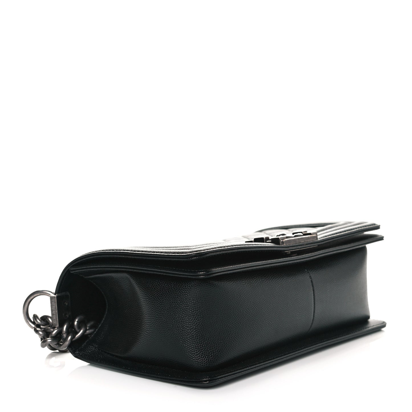 Caviar Quilted Medium Boy Flap Black